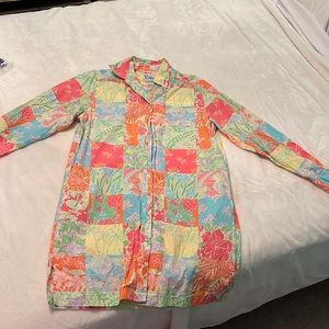 Lilly Pulitzer button down dress size M